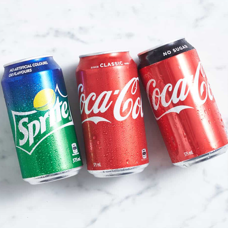 Mixed Soft Drink Cans 375ml